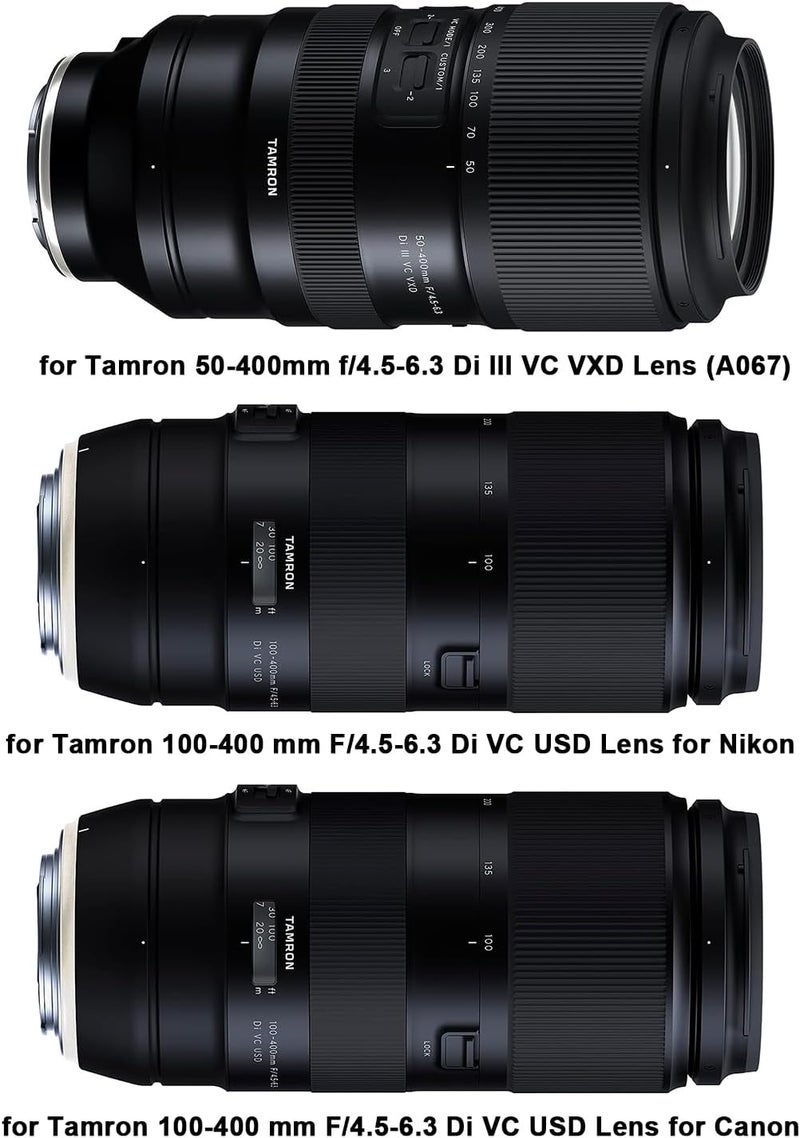 FOEASY Foto4easy Tripod Mount Ring for Tamron 50-400mm f/4.5-6.3 Di III VC VXD Lens(A067),for Tamron 100-400 mm F/4.5-6.3 Di VC USD Lens(for Canon&for Nikon),Bottom with Quick Release Plate for Arca-Type Cla - Image 2